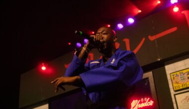 Man performing on stage