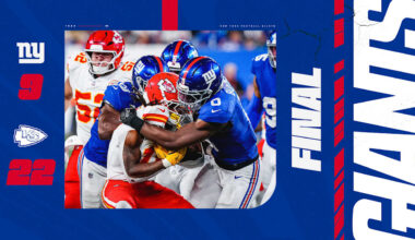 Giants fall to Chiefs, 22-9