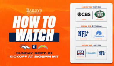 How to Watch: Broncos at Chargers