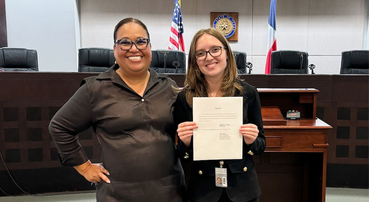 San Antonio internship gives pre-law student a closer look at the legal field