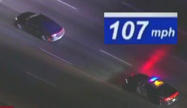 Police chase suspect clocked at 100 mph on 5 Freeway in Los Angeles