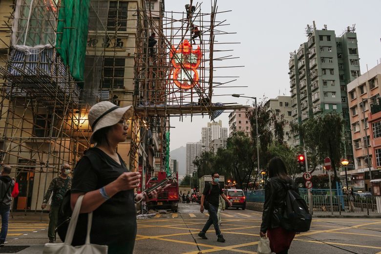 Arup's Goman Ho said that bamboo's lightweight and flexible properties make it best suited for wrapping around fragile, irregularly shaped facades.