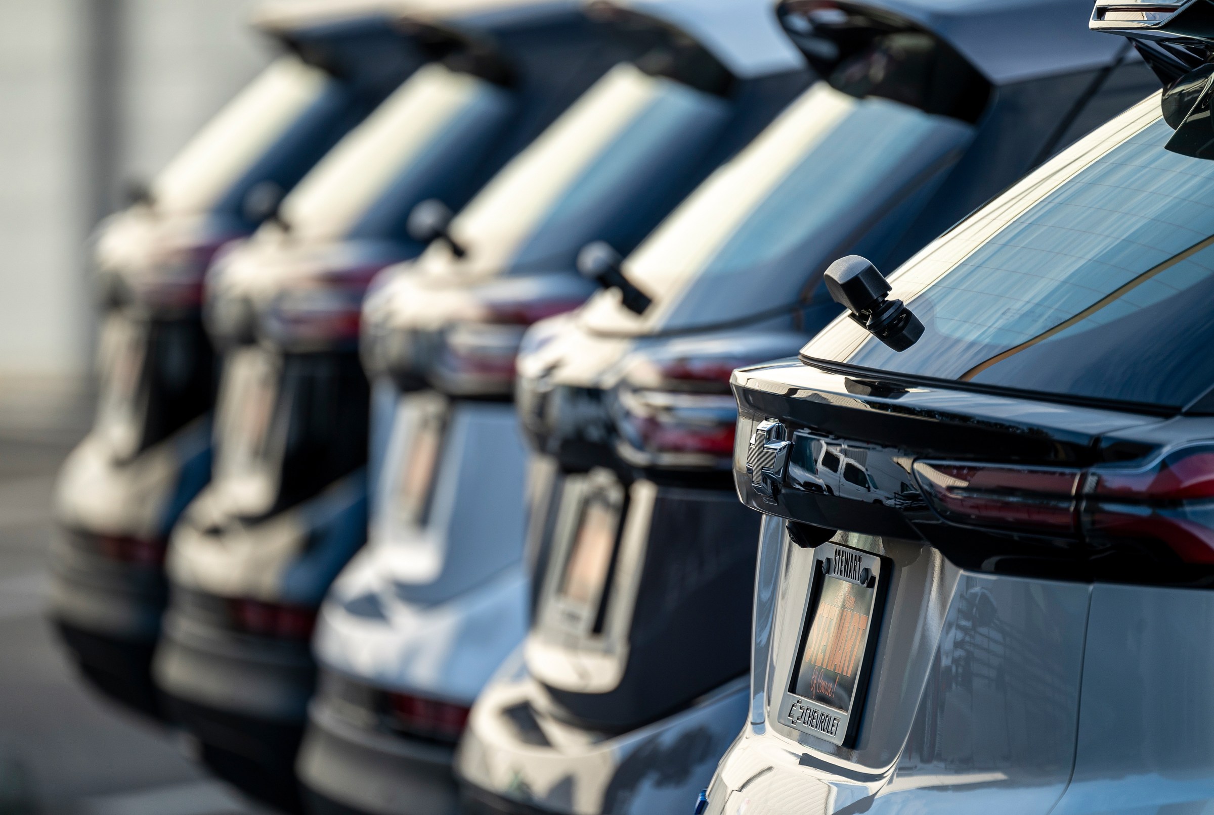 Chevrolet Bolt electric vehicles at a dealership in Colma, California, on January 26th, 2024.