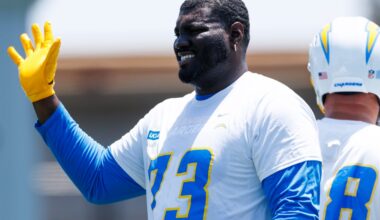 Los Angeles Chargers OL Mekhi Becton status revealed vs. Kansas City Chiefs