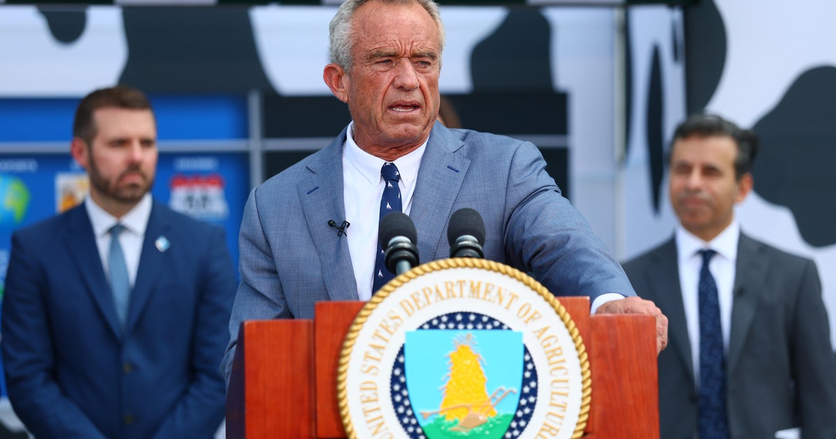 Health and Human Services Secretary Robert F. Kennedy Jr. speaks during a press conference on the steps of the United States Department of Agriculture on July 14, 2025 in Washington, D.C.