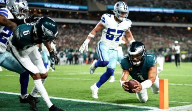 Jalen Hurts' 2 TDs power Philadelphia Eagles past Dallas Cowboys in NFL season opener