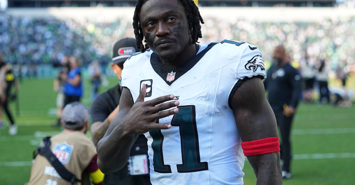 A.J. Brown posted some cryptic tweets after the Eagles’ win over the Bucs