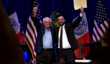 Zohran Mamdani joins Bernie Sanders for NYC stop on "Fighting Oligarchy" tour