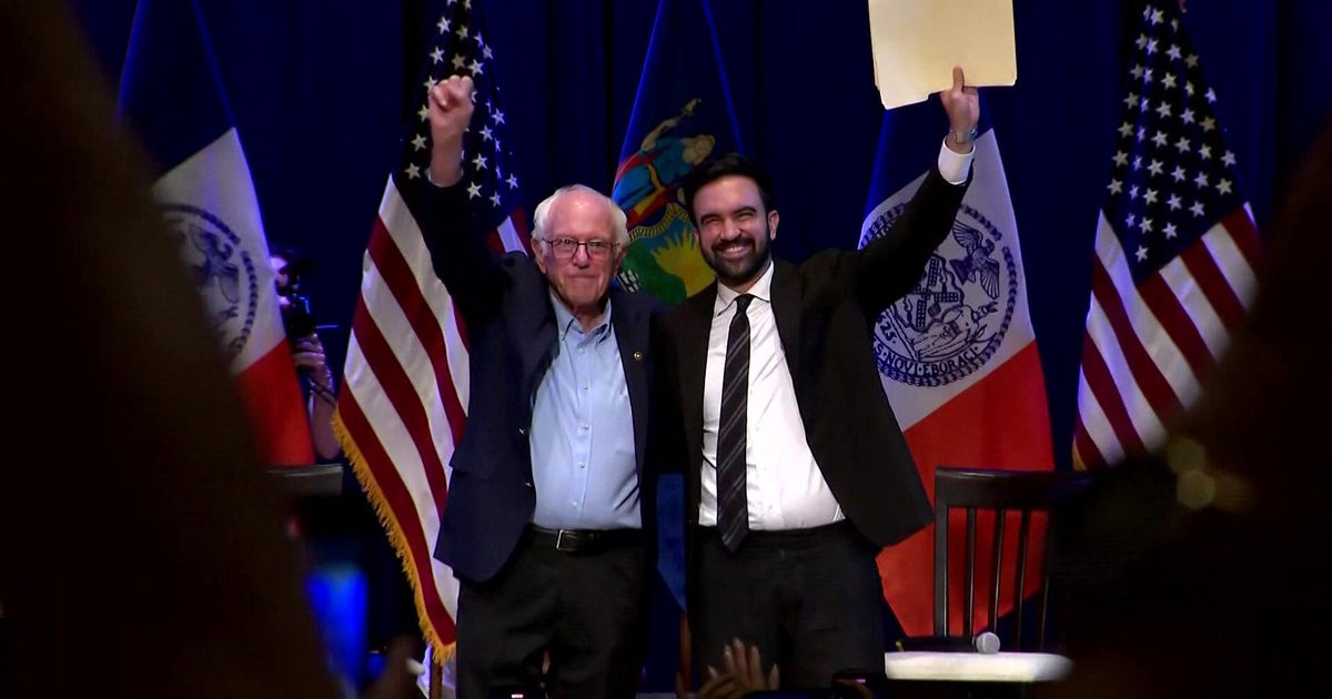 Zohran Mamdani joins Bernie Sanders for NYC stop on "Fighting Oligarchy" tour