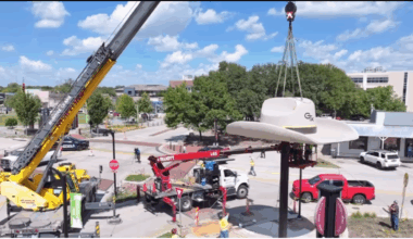 Massive cowboy hat unveiled in Garland – NBC 5 Dallas-Fort Worth