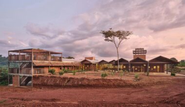 Urbanitree uses local materials for African Flow School in Cameroon