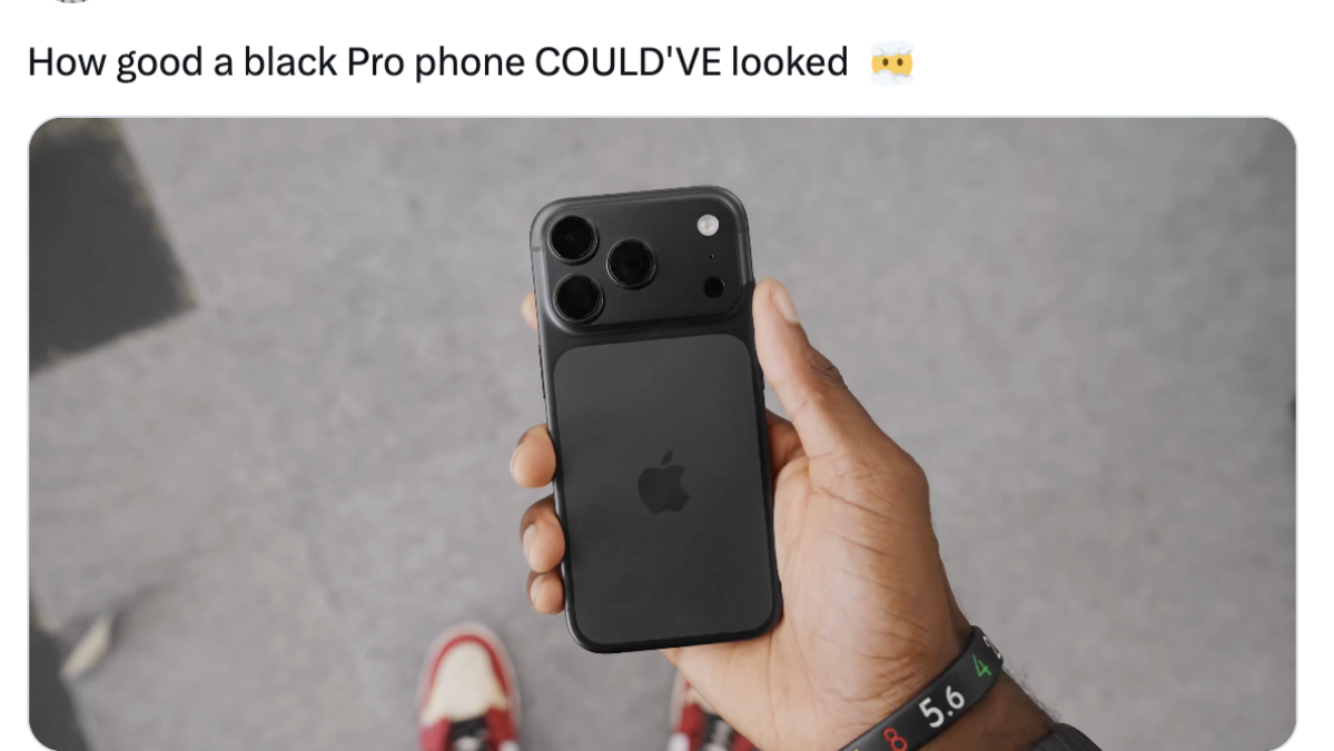 Marques Brownlee shows what black iPhone 17 Pro would look like