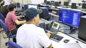 people working on computers