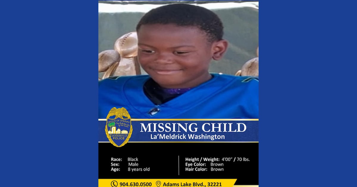 Jacksonville Sheriff’s Office finds missing 8-year-old boy safe – 104.5 WOKV