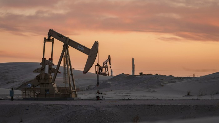 Shale oil extraction in a site near Crane, Texas, which is part of the Permian Basin