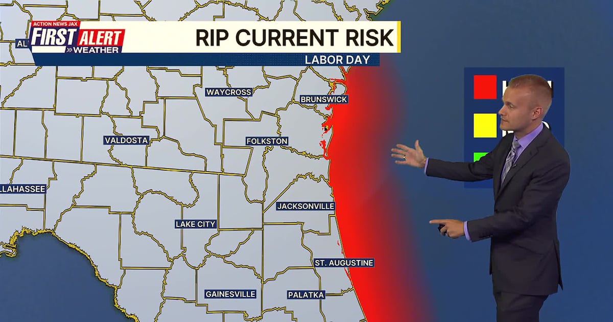Breezy Labor Day with clouds, showers for some of north Florida – Action News Jax