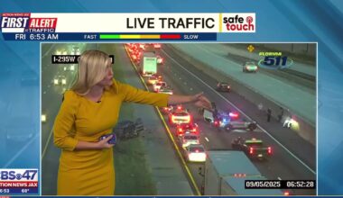 Crash, construction causing major delays on I-295 in Jacksonville – Action News Jax