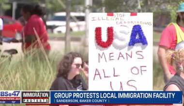 Rally and caravan held to oppose immigration facility in Baker County – Action News Jax