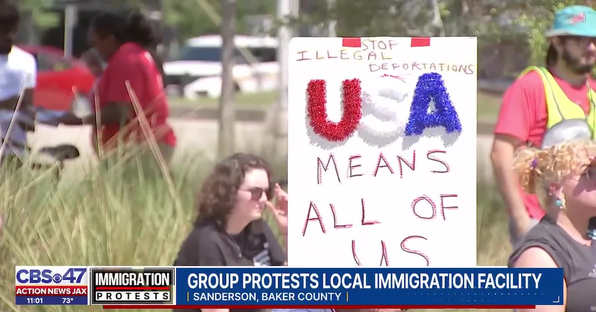 Rally and caravan held to oppose immigration facility in Baker County – Action News Jax
