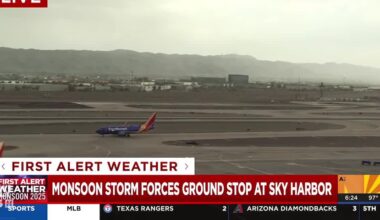 Labor Day monsoon storm impacts Phoenix Sky Harbor flights