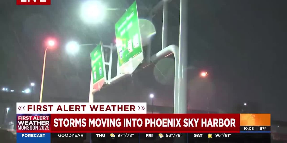 Strong winds, heavy rain hit parts of Phoenix area
