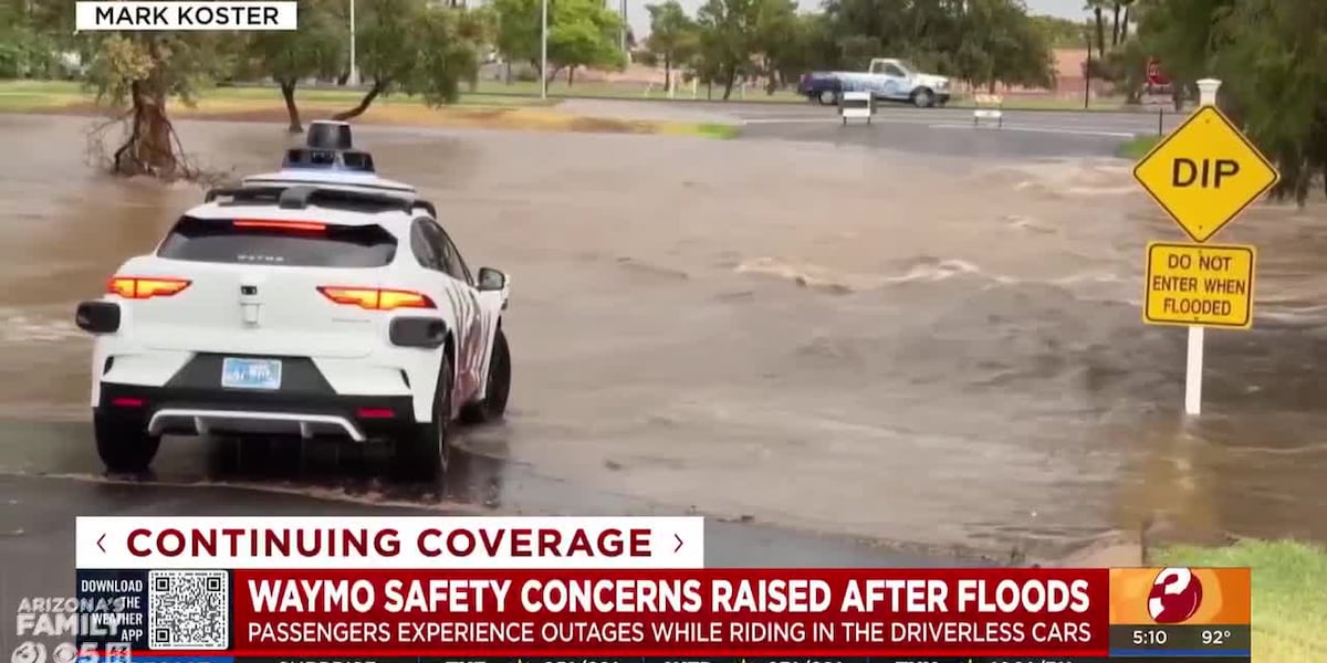 Waymo safety concerns after Arizona floods