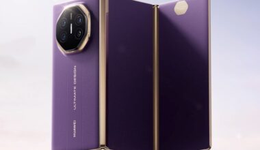 Huawei’s second trifold adds stylus support and purple pleather