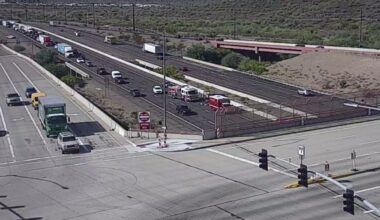 A person was killed in a multivehicle collision on I-17 in north Phoenix. (ADOT photo)...