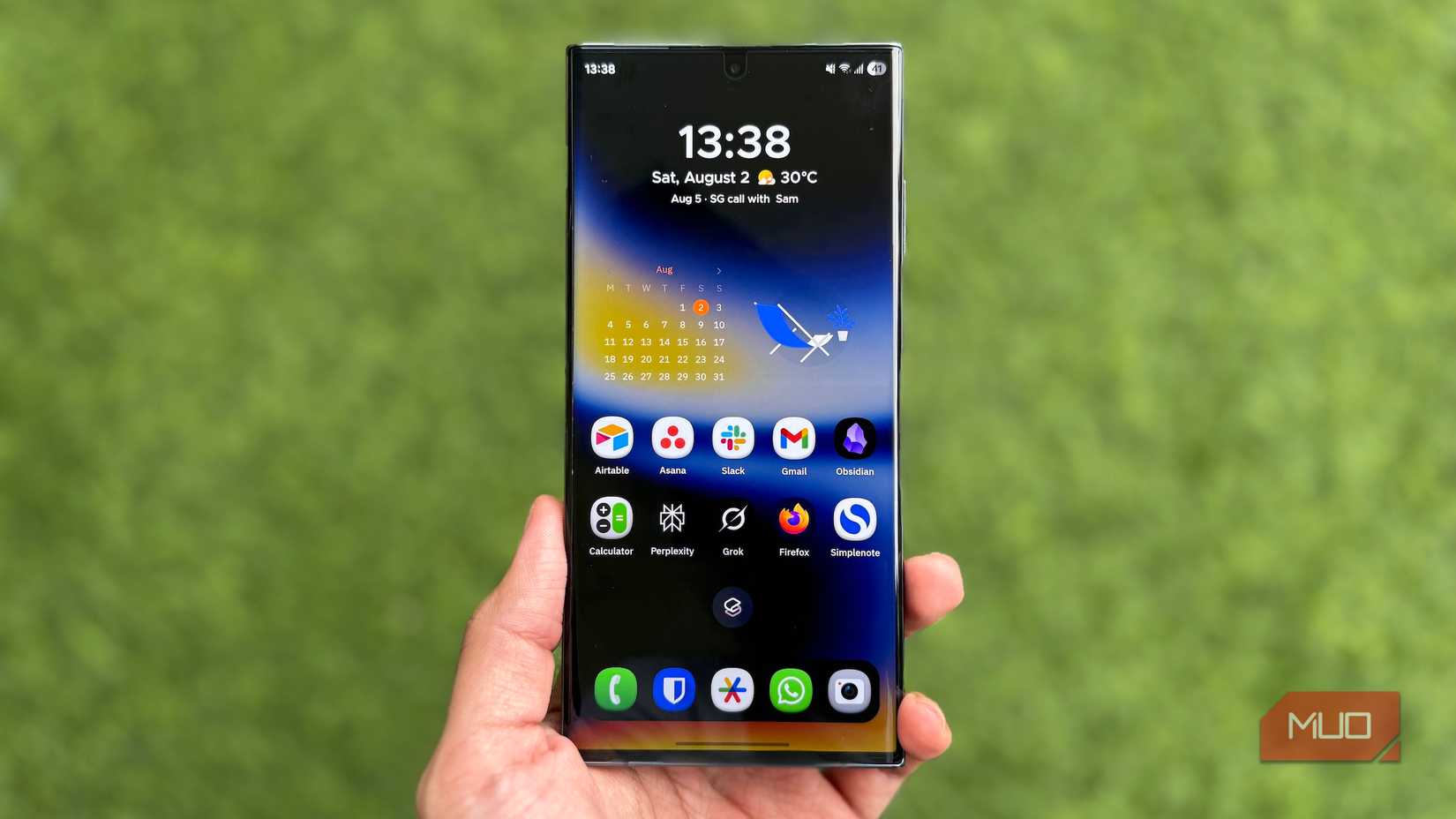 Smart Launcher home screen on a Galaxy phone.