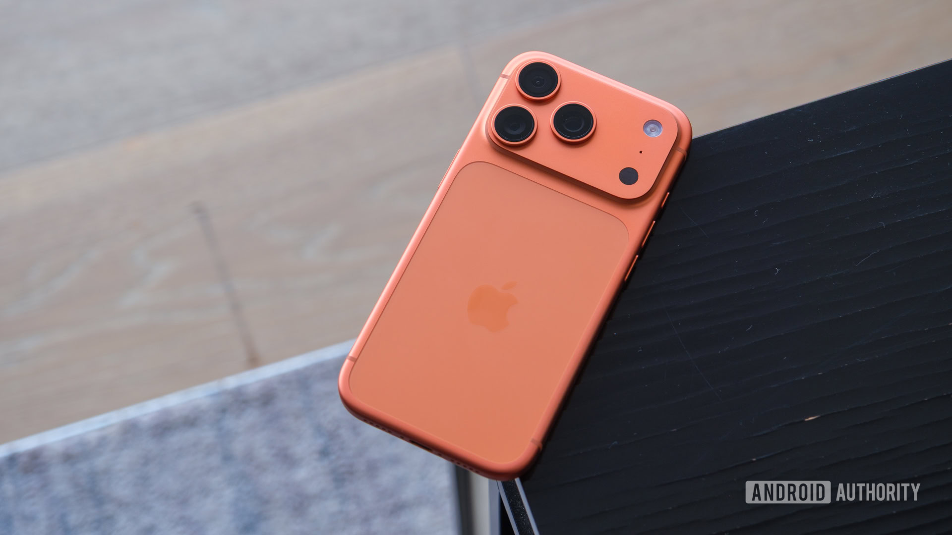 iPhone 17 Pro back lying down angle