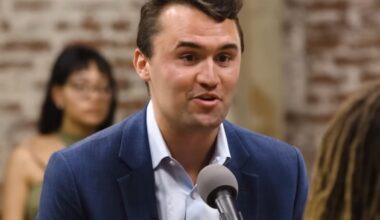 Charlie Kirk debating in a Jubilee video