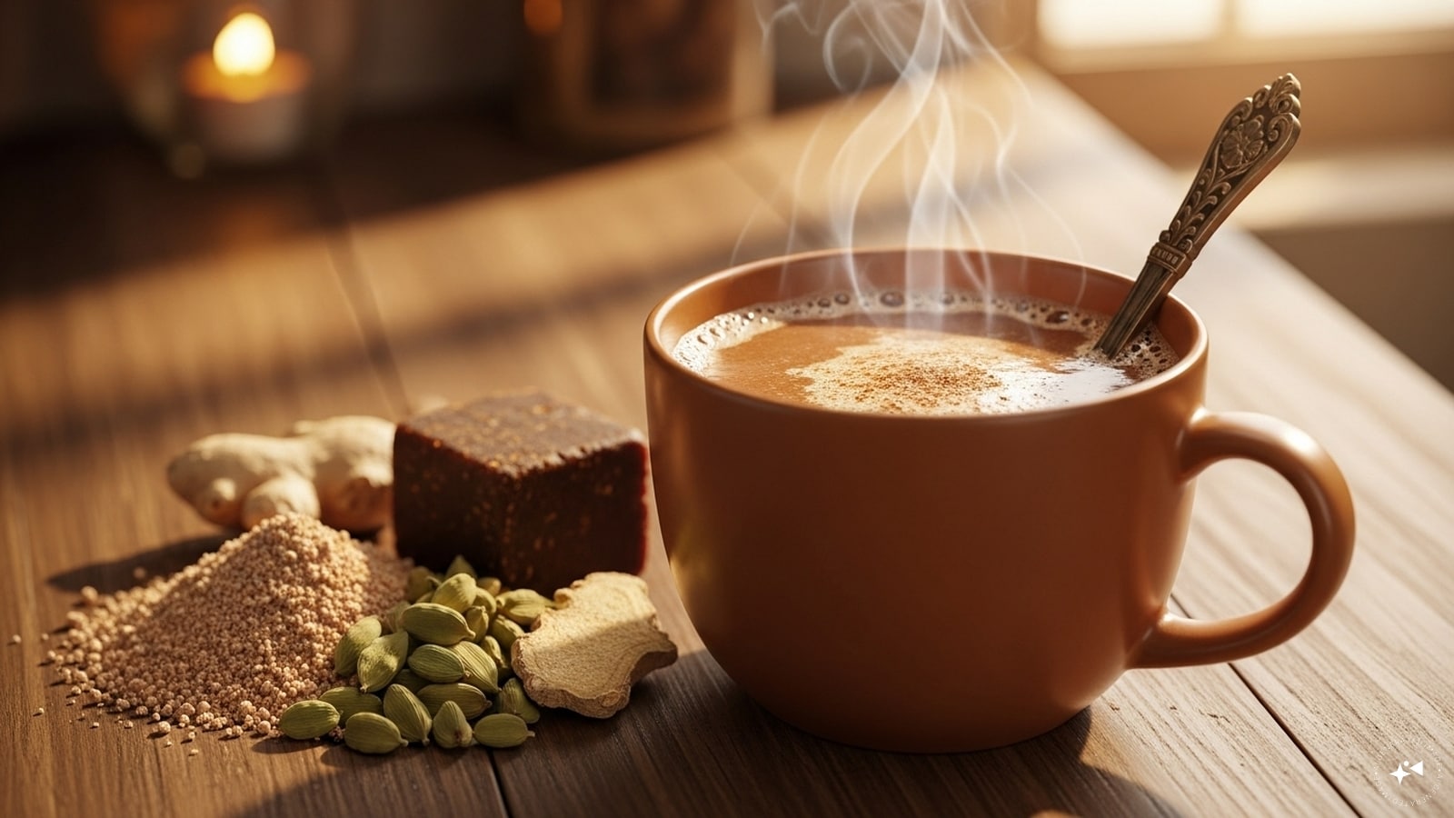 Ragi Malt with Spices: A nutritious, immunity-boosting drink made from finger millet flour, water or milk, jaggery, and spices like cardamom and dry ginger. Comforting and rich in calcium and iron.