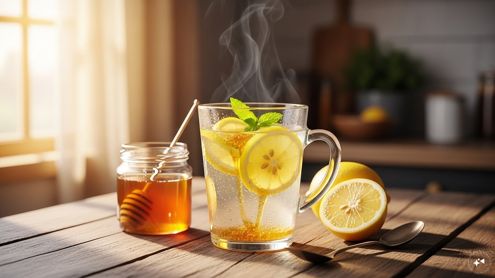 Warm Lemon-Honey Water: Simple but effective — vitamin C from lemon boosts immunity, while honey soothes the throat. Best had first thing in the morning or between meals.