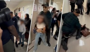 ICE agent seen shoving detainee wife is relieved of duties – NBC New York