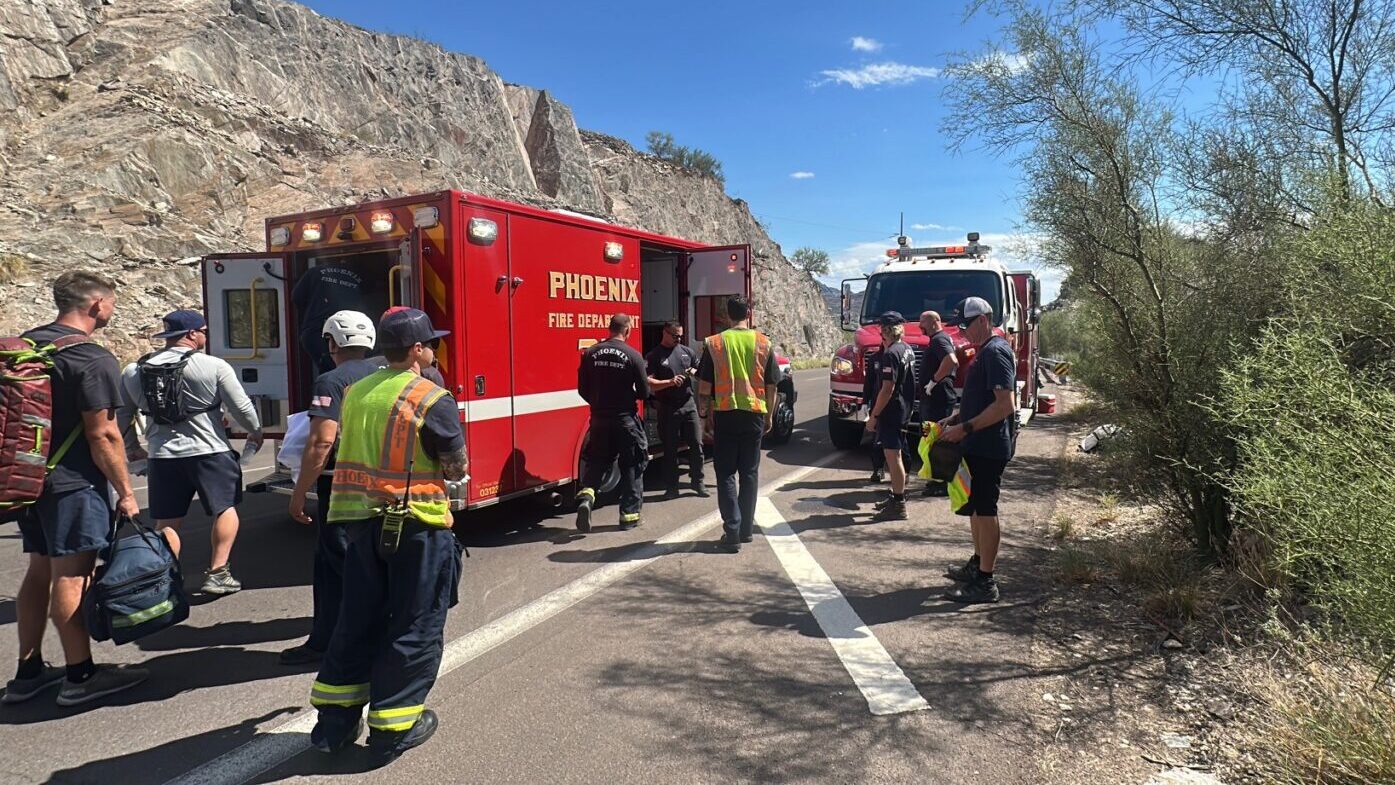 Rescue crews brought an elderly woman off North Mountain and took her to the hospital....