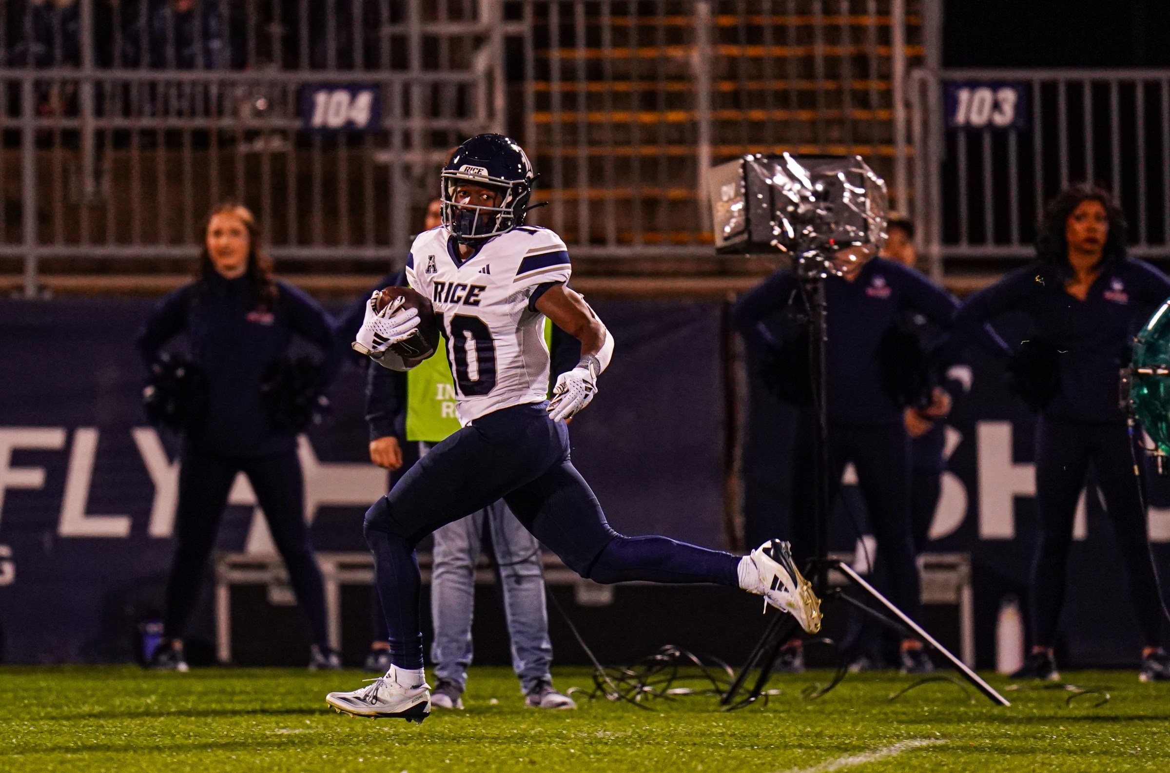 Quinton Jackson is Rice’s returning rushing leader. Scott Abell’s offense led the FCS in rushing one year ago.
