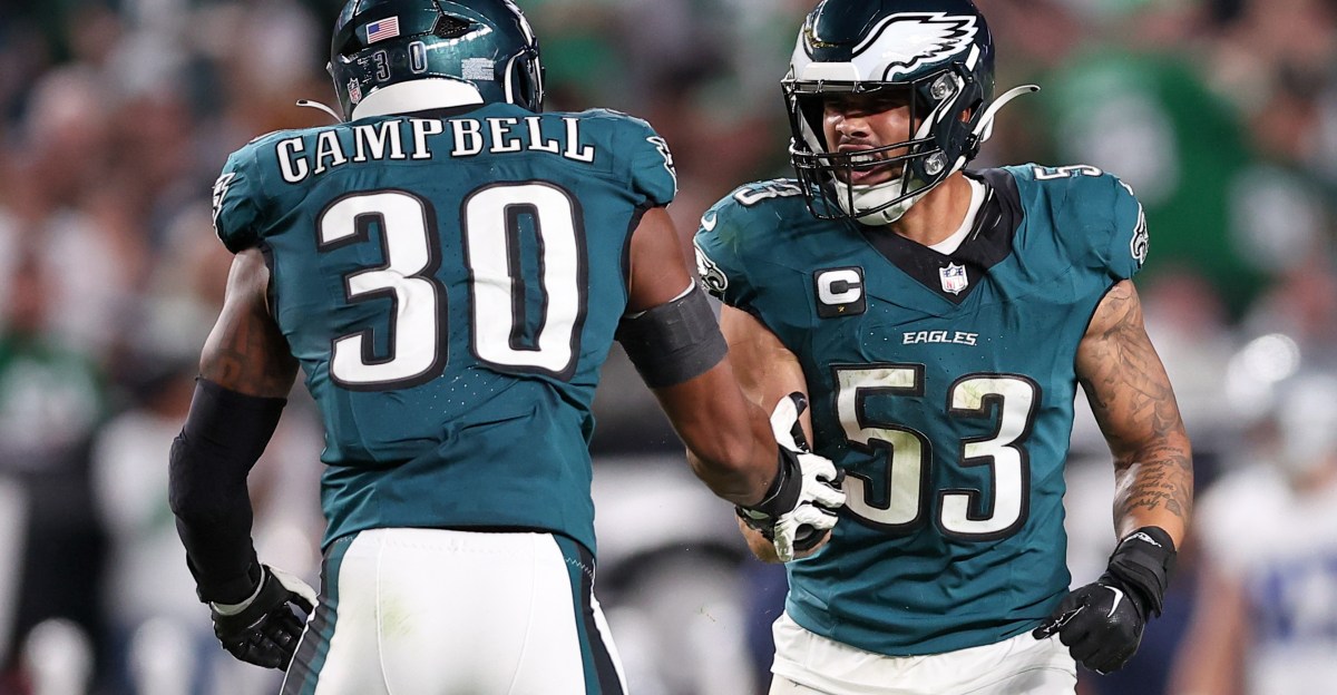 Eagles Injury Report: Zack Baun and Jihaad Campbell sit out, Lane Johnson limited