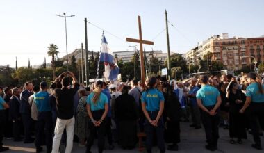 Protesters gather at National Gallery to decry ‘anti-Christian’ artworks