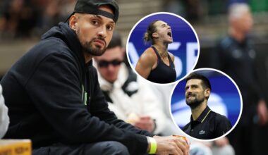 Nick Kyrgios reacts to both Aryna Sabalenka and Novak Djokovic's recent comments about him