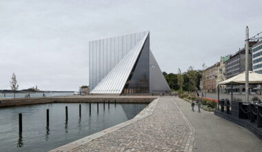 luca poian unveils helsinki museum concept with folding geometries