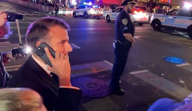 Macron stuck on New York street by Trump motorcade, calls him directly