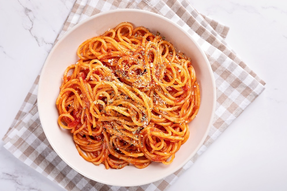 PHOTO: Spaghetti with tomato sauce in an undated stock photo.