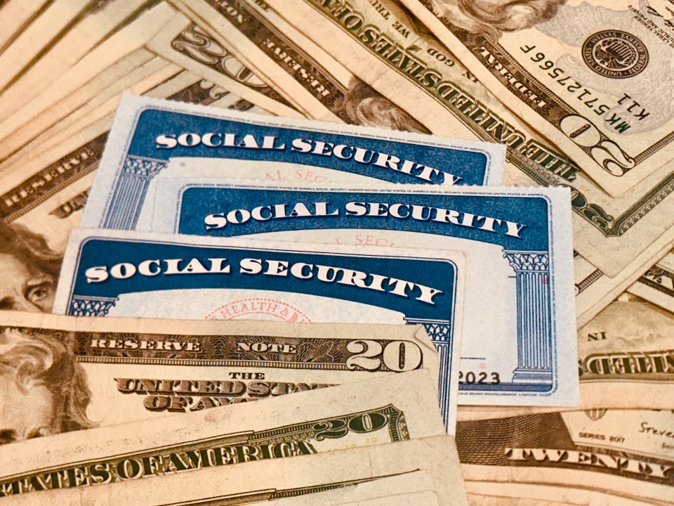 Social Security cards and twenty-dollar bills.
