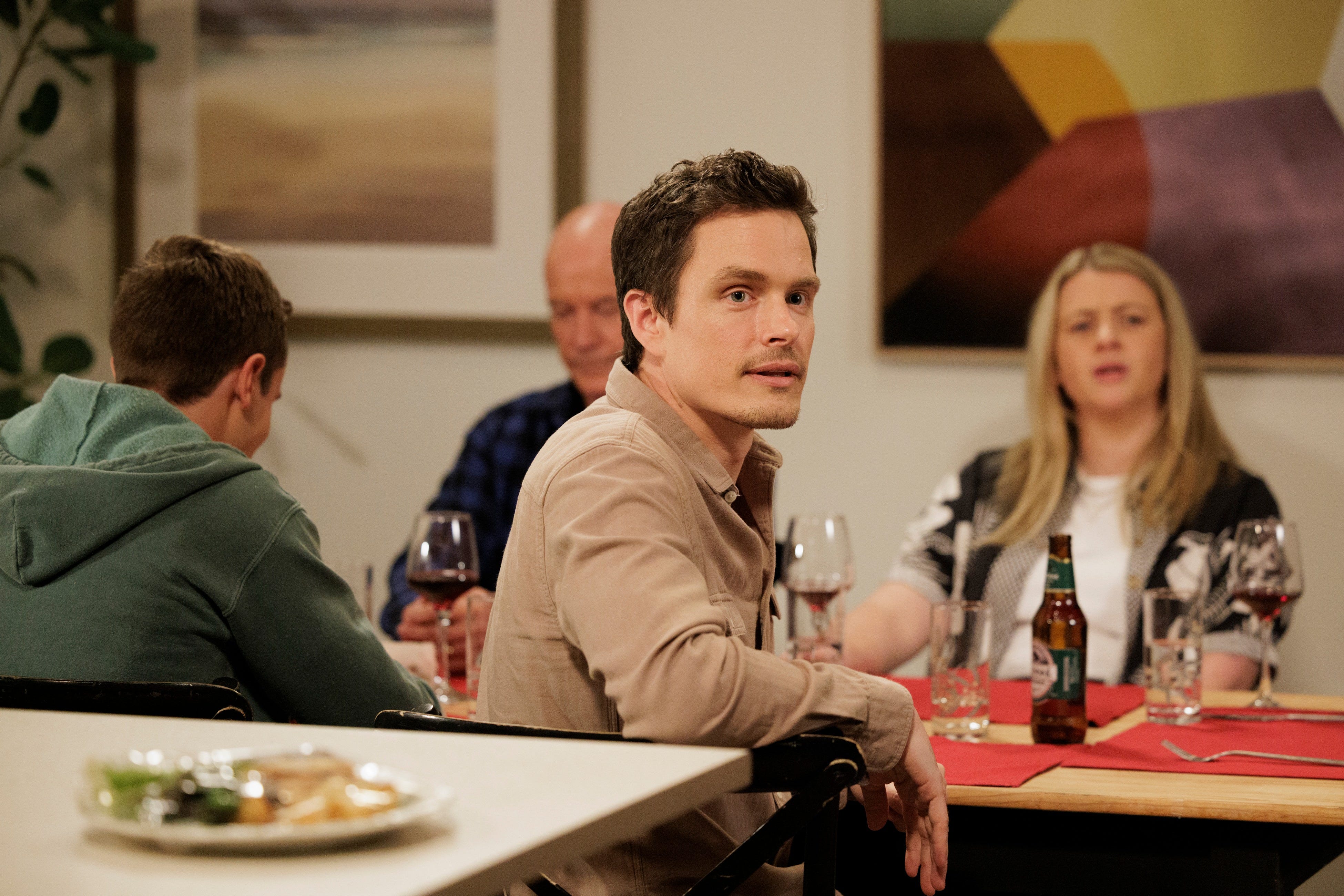 jj varga murphy, felix rodwell and cara varga murphy in neighbours