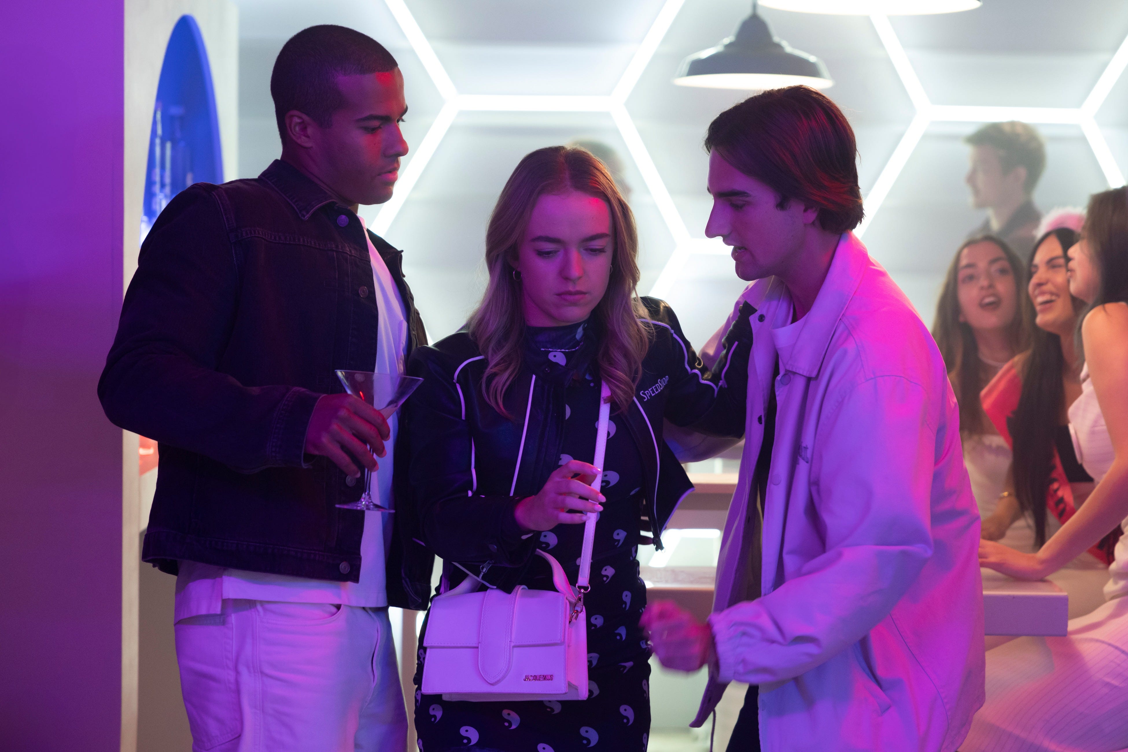 taye obasi, holly hoyland and max ramsay in neighbours