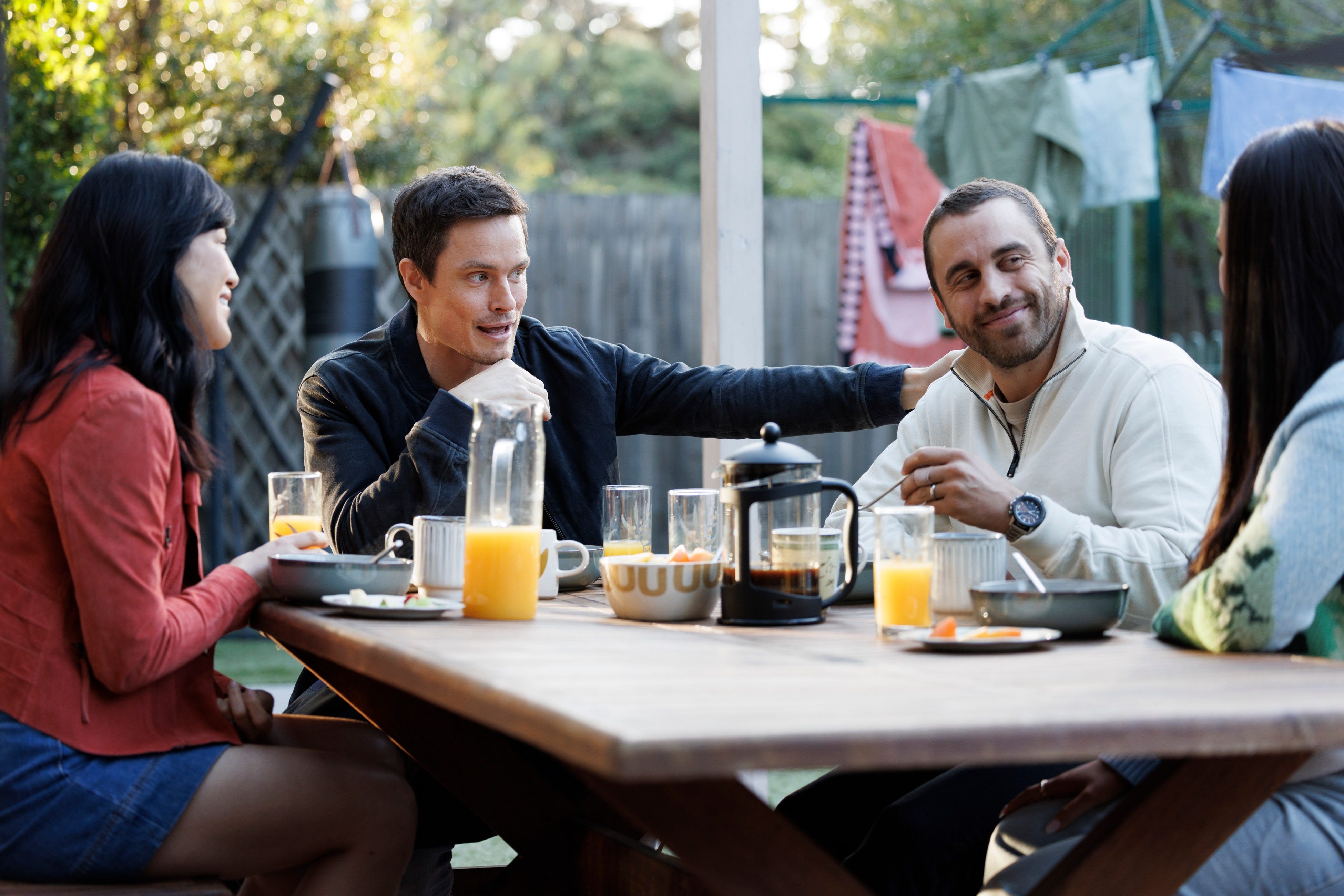wendy, felix, andrew and sadie rodwell in neighbours