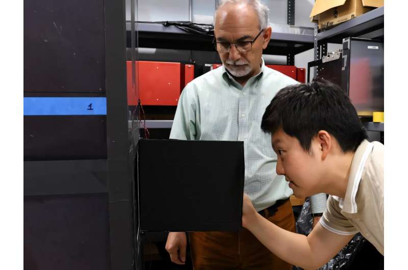 Neutron detector mobilizes muons for nuclear, quantum material