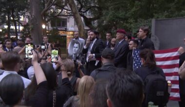 New Yorkers gather in Madison Square Park to mourn Charlie Kirk