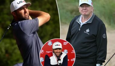 Trump calls, texts Scottie Scheffler after golf star's wins