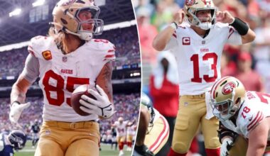 49ers hit with crushing injury news on George Kittle, Brock Purdy